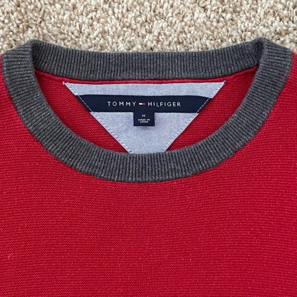 🧶 Tommy Hilfiger 🧶 Men's Cotton Knit Sweater, M - Picture 4 of 13